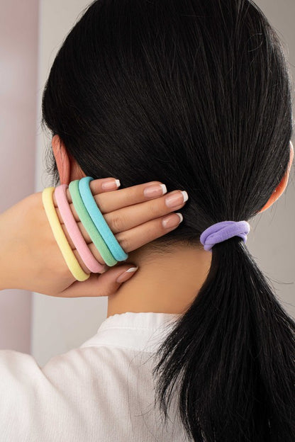 Set of 5 Non-Slip No Pull Hair Elastic ties