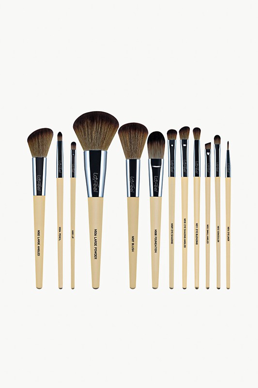 Lafeel Face and Eye Brush Set with Bag