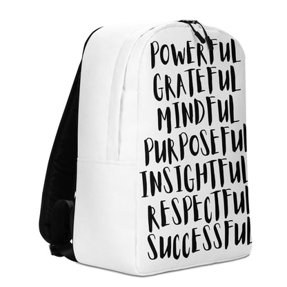 Positive Affirmation Backpack Minimalist Backpack