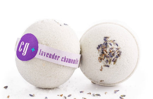 Lavender Chamomile Calming Bath Bomb Fizz Relaxing Bath Soak-0